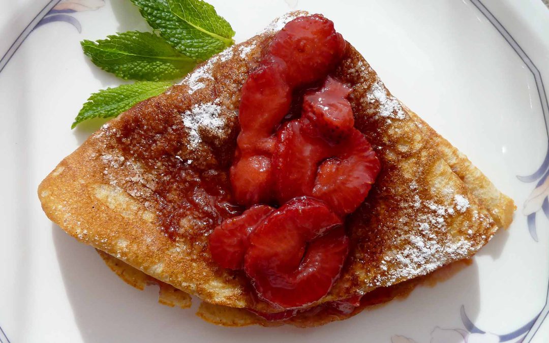 CREPS DE AVENA CON FRUTILLAS